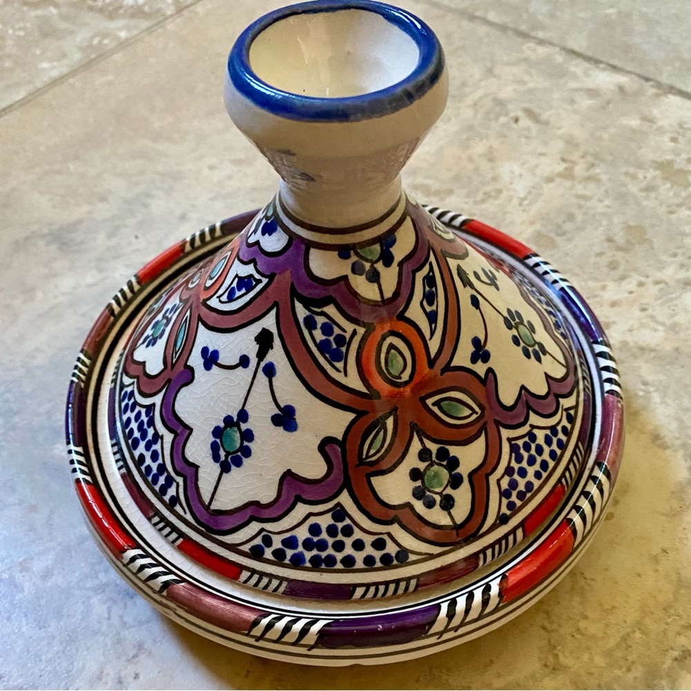 🆕 Hand Crafted Spice Tagine - Signed!